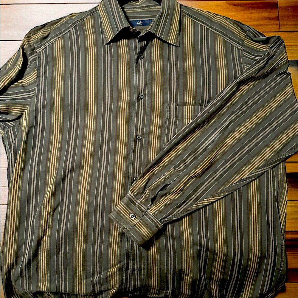 Gently worn Zegna Sport long sleeve button up shirt, XL